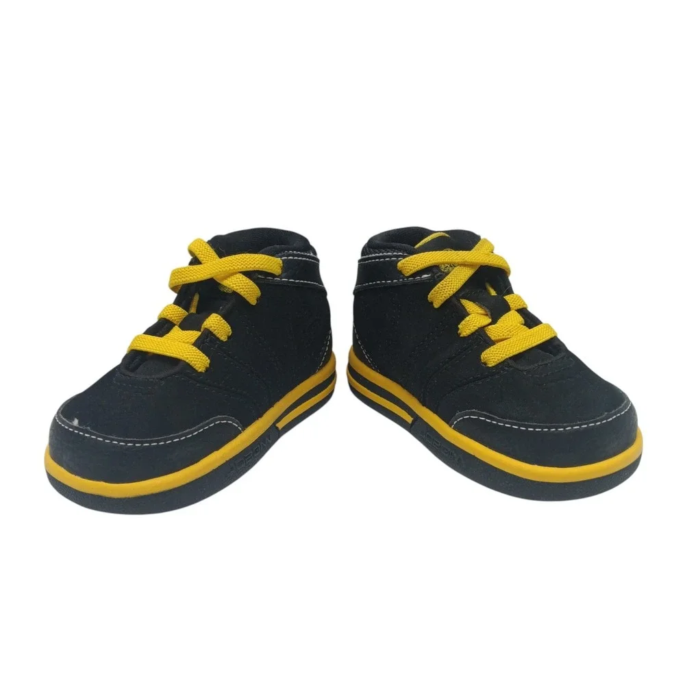 Jordan Toddler Sneakers Black Yellow Lace Up Shoes Size 4C‎